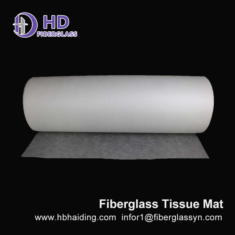 Fiber glass tissue mat wholesale for boat 30gsm Factory price Competitive price 