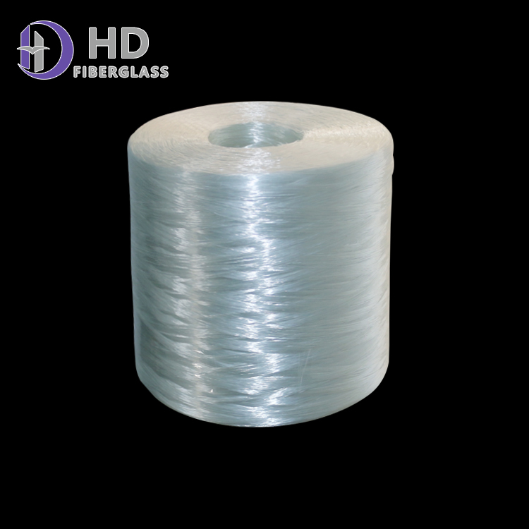 Factory Wholesale Compatible with Unsaturated Polyester Resins And Vinyl Ester Resin Fiberglass Spray Up Roving 