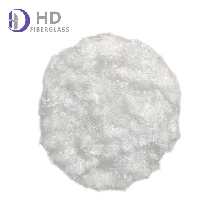 Processing material of electric appliance cover glass fiber chopped wire